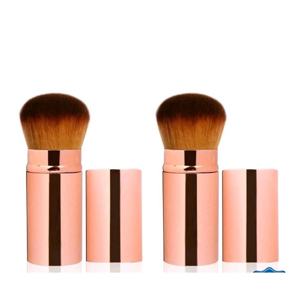 UNIMEIX Retractable Kabuki Brush Sunscreen Applicator Rose Gold Blush Brush s24